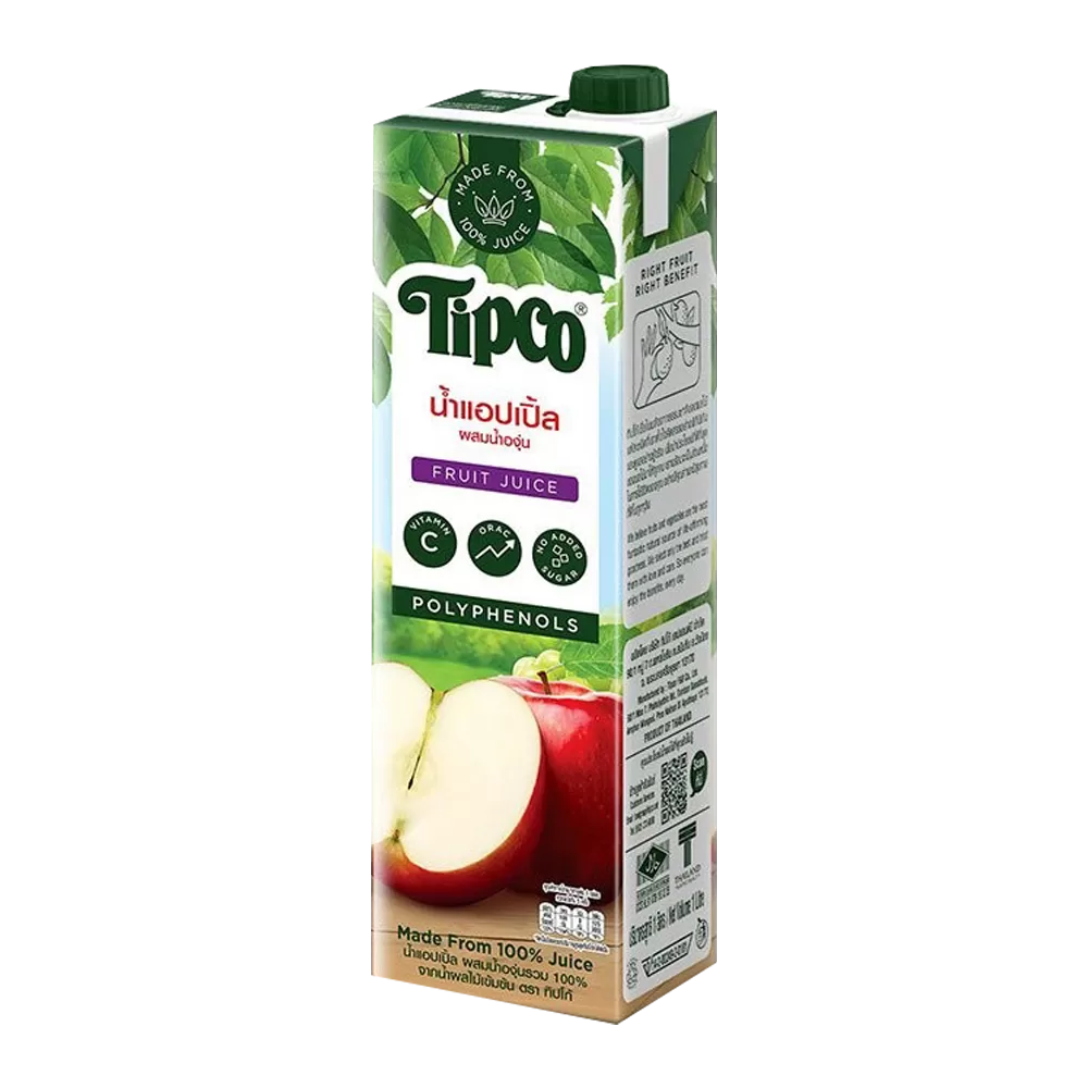 TIPCO น้ำแอปเปิ้ลผสมองุ่น