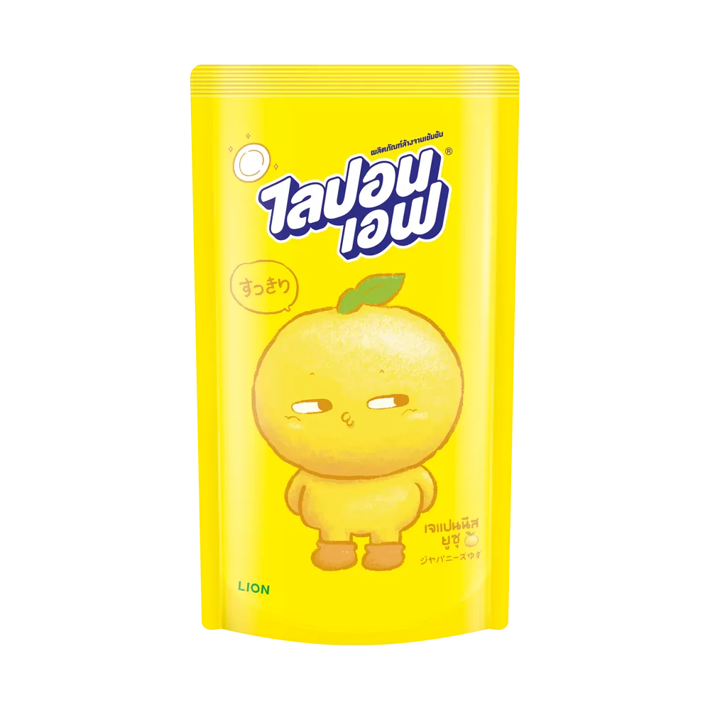 LIPON-F น้ำยาล้างจาน กลิ่นเจเปนนีสยูสุ (เติม)