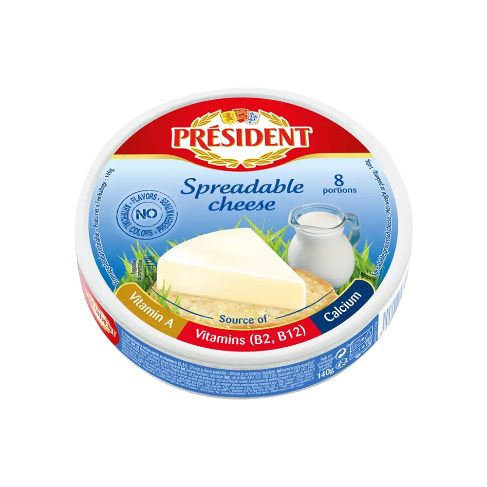 PRESIDENT CHEESE SPREAD 8 PORTION