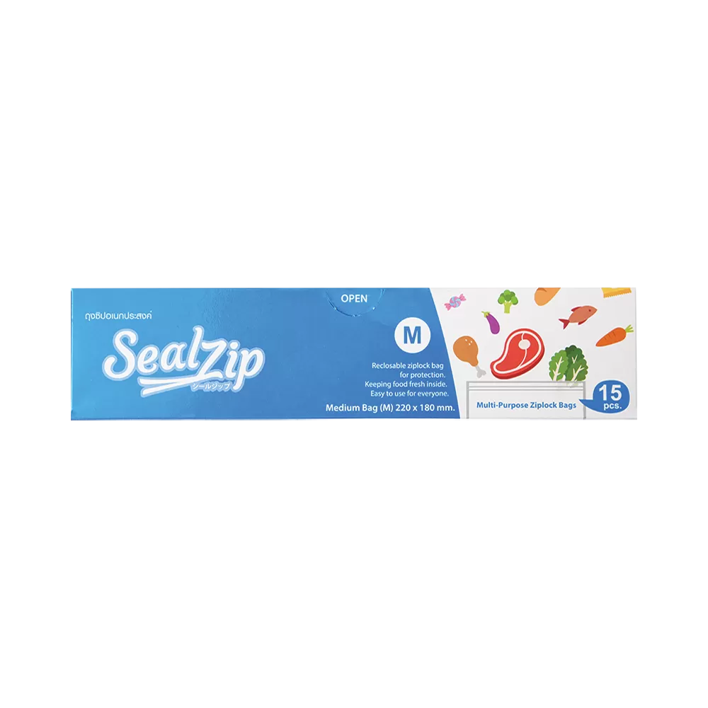 SEALZIP ถุงซิป2ชั้น(M-15ชิ้น)